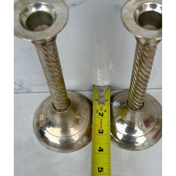 International Handmade Silverplated India Set of Candle Stick Holders Home Decor - Picture 7 of 9